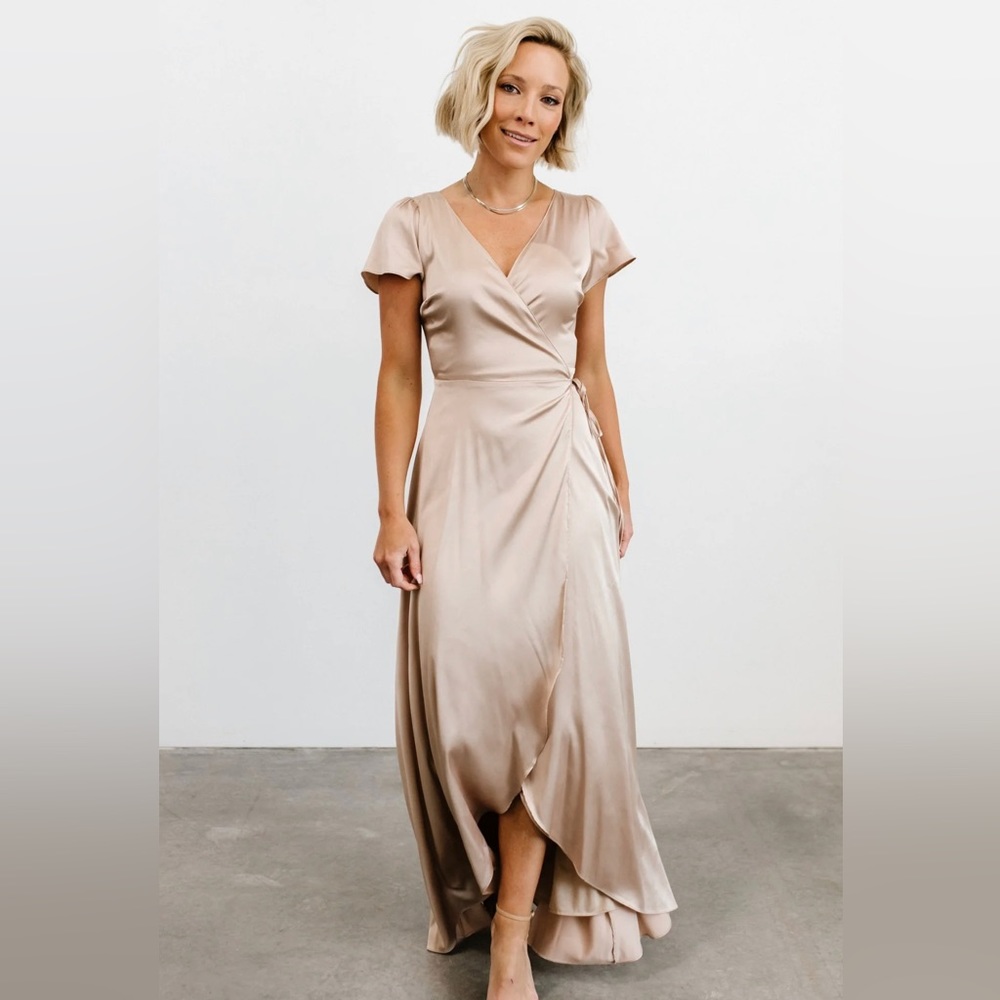 Champagne Wrap Dress